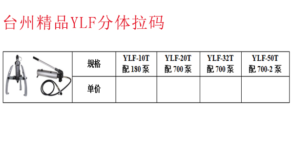 台州精品YLF分体拉码