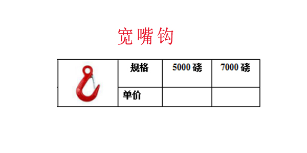宽嘴钩
