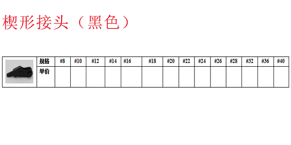 楔形接头（黑色）