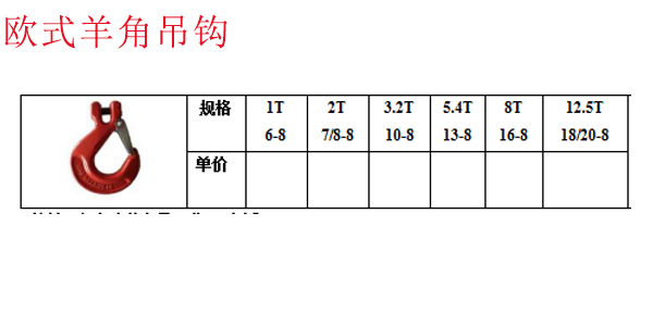 欧式羊角吊钩