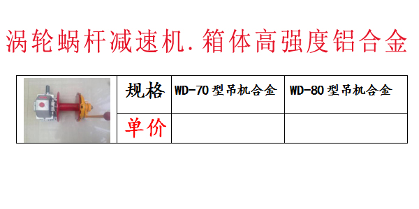 涡轮蜗杆减速机，箱体高