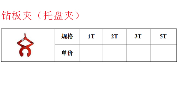 钻板夹（托盘夹）