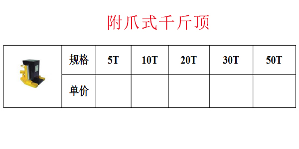 附爪式千斤顶
