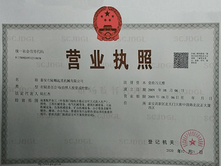 企业法人营业执照